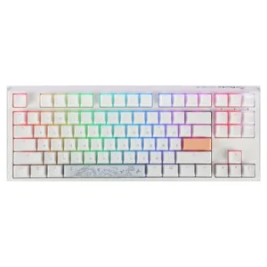 Клавіатура Ducky One 3 TKL Cherry MX Silent Red RGB UA USB White (DKON2187ST-SUAPXPWWWSC1)