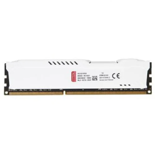 Модуль памяті для компютера DDR3 8Gb 1600 MHz HyperX Fury White Kingston Fury (ex.HyperX) (HX316C10FW/8)