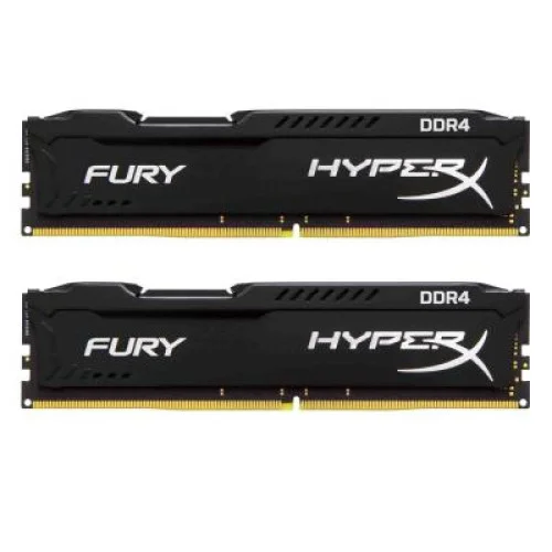 Модуль памяті для компютера DDR4 16GB (2x8GB) 2133 MHz Fury Black Kingston Fury (ex.HyperX) (HX421C14FBK2/16)