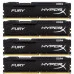 Модуль памяті для компютера DDR4 32GB (4x8GB) 2133 MHz Fury Black Kingston Fury (ex.HyperX) (HX421C14FBK4/32)
