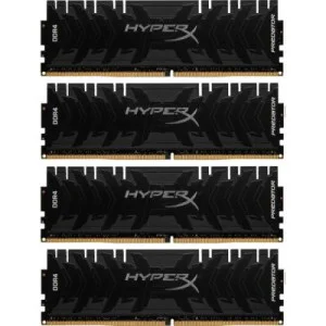 Модуль памяті для компютера DDR4 64GB (4x16GB) 3000 MHz HyperX Predator Kingston Fury (ex.HyperX) (HX430C15PB3K4/64)