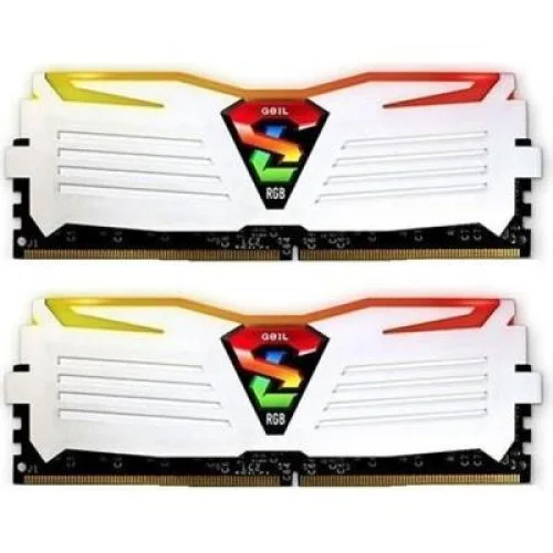 Модуль памяті для компютера DDR4 16GB (2x8GB) 3000 MHz Super Luce White RGB Geil (GALWC416GB3000C16ADC)