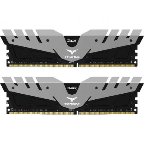 Модуль памяті для компютера DDR4 16GB (2x8GB) 3000 MHz T-Force Dark Gray Team (TDGED416G3000HC16CDC01)