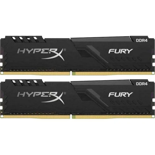 Модуль памяті для компютера DDR4 16GB (2x8GB) 2400 MHz HyperX FURY Black Kingston Fury (ex.HyperX) (HX424C15FB3K2/16)