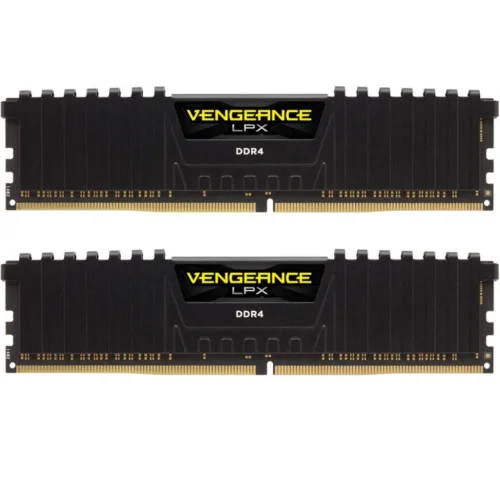 Модуль памяті для компютера DDR4 32GB (2x16GB) 3200 MHz Vengeance LPX Black Corsair (CMK32GX4M2E3200C16)