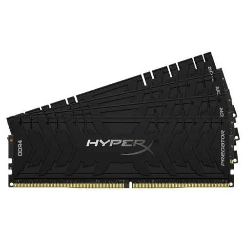 Модуль памяті для компютера DDR4 128GB (4x32GB) 3200 MHz HyperX Predator Black Kingston Fury (ex.HyperX) (HX432C16PB3K4/128)