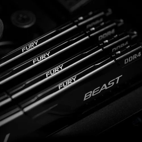 Модуль памяті для компютера DDR4 16GB 3733 MHz Fury Beast Black Kingston Fury (ex.HyperX) (KF437C19BB1/16)