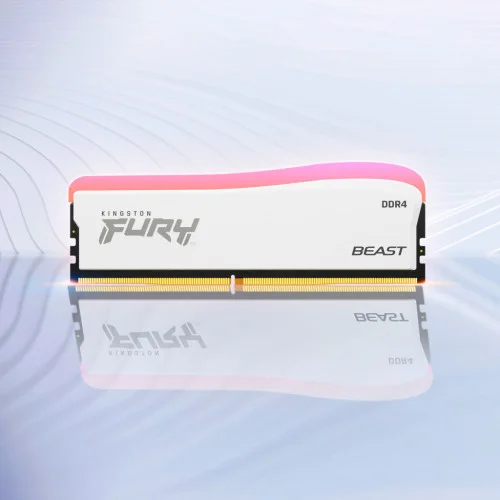 Модуль памяті для компютера DDR4 16GB 3200 MHz Beast White RGB SE Kingston Fury (ex.HyperX) (KF432C16BWA/16)
