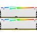Модуль памяті для компютера DDR5 32GB (2x16GB) 5200 MHz Beast White RGB Kingston Fury (ex.HyperX) (KF552C36BWEAK2-32)