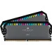 Модуль памяті для компютера DDR5 64GB (2x32GB) 6000 MHz Dominator Platinum RGB Gray Corsair (CMT64GX5M2B6000Z30)