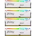 Модуль памяті для компютера DDR5 128GB (4x32GB) 5600 MHz FURY Beast RGB White Kingston Fury (ex.HyperX) (KF556C40BWAK4-128)
