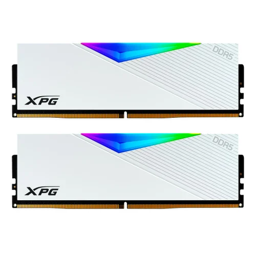 Модуль памяті для компютера DDR5 32GB (2x16GB) 5200 MHz XPG Lancer RGB White ADATA (AX5U5200C3816G-DCLARWH)
