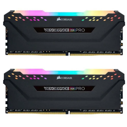Модуль памяті для компютера DDR4 32GB (2x16GB) 3200 MHz Vengeance RGB Pro Black Corsair (CMW32GX4M2E3200C16)