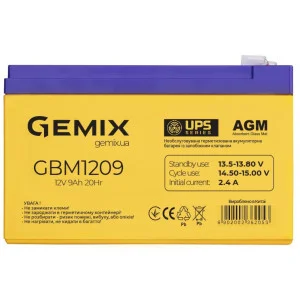 Батарея до ДБЖ Gemix GBM 12В 9 Ач (GBM1209)