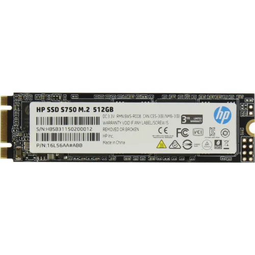 Накопичувач SSD M.2 2280 512GB S750 HP (16L56AA)