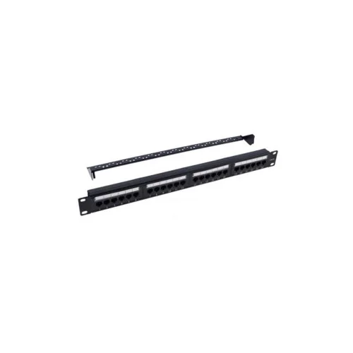 Патч-панель 19 24xRJ-45 UTP Cat.6, 1U, with organizer Kingda (KD-PP07-UTP-C6-24P)