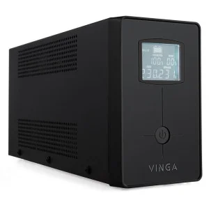 Пристрій безперебійного живлення Vinga LCD 600VA metal case with USB (VPC-600MU)