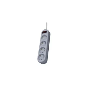 Мережевий фільтр живлення Defender ES Lite 1.8m 4 роз. grey (99487)