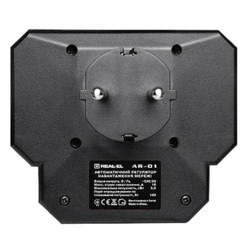 Мережевий фільтр живлення REAL-EL AR-01, black (EL122300005)