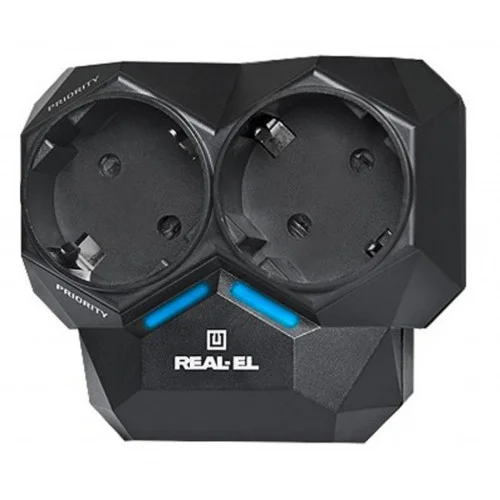 Мережевий фільтр живлення REAL-EL AR-01, black (EL122300005)