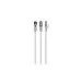 Патч-корд 3м S/FTP Cat 6A CU LSZH white Cablexpert (PP6A-LSZHCU-W-3M)