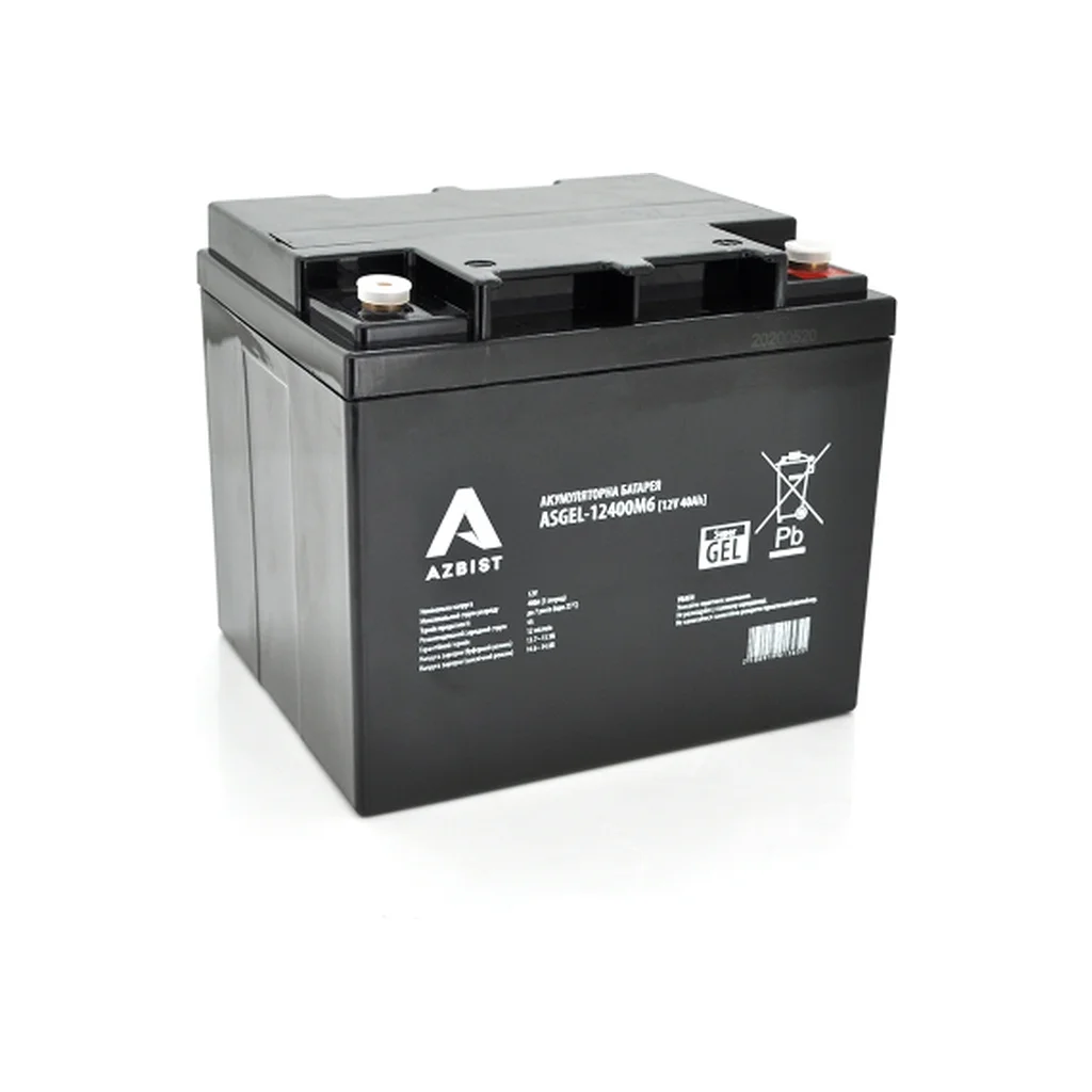 Батарея до ДБЖ AZBIST 12V 40 Ah Super GEL (ASGEL-12400M6)
