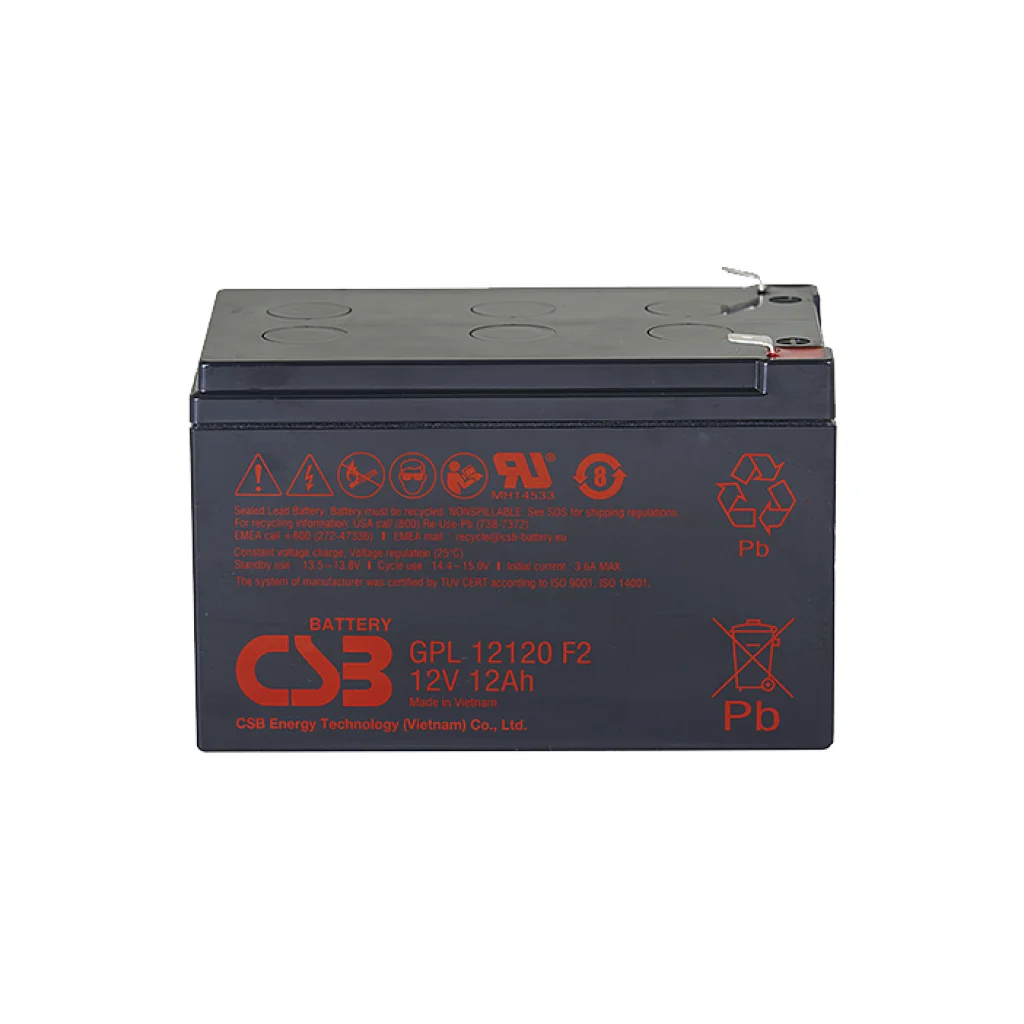 Батарея до ДБЖ CSB 12В 12 Аг (GPL12120 F2)