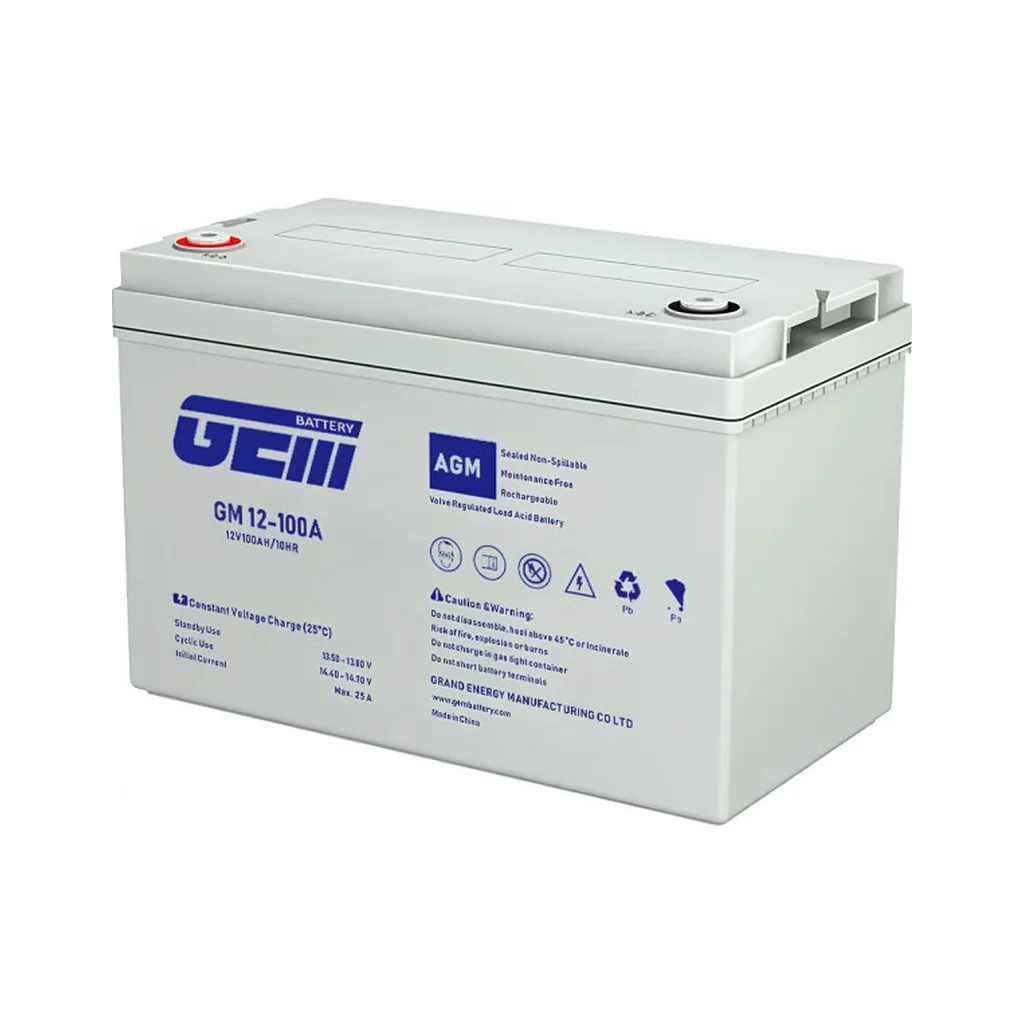 Батарея до ДБЖ GEM GM 12V-100Ah (GM 12-100)