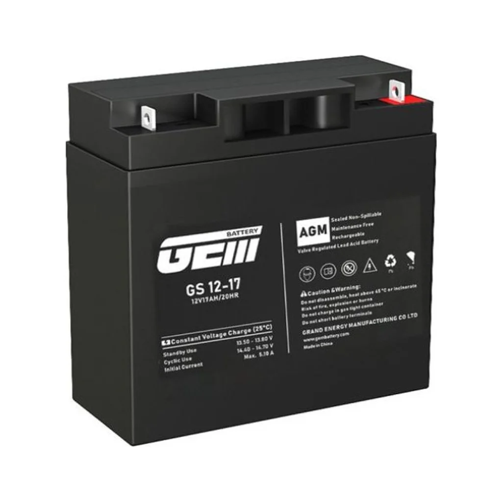 Батарея до ДБЖ GEM GS 12V-17Ah (GS 12-17)