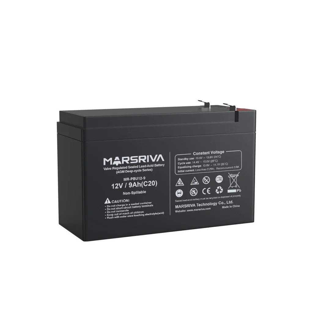 Батарея до ДБЖ Marsriva 12V 9Ah (MR-PBU12-9)