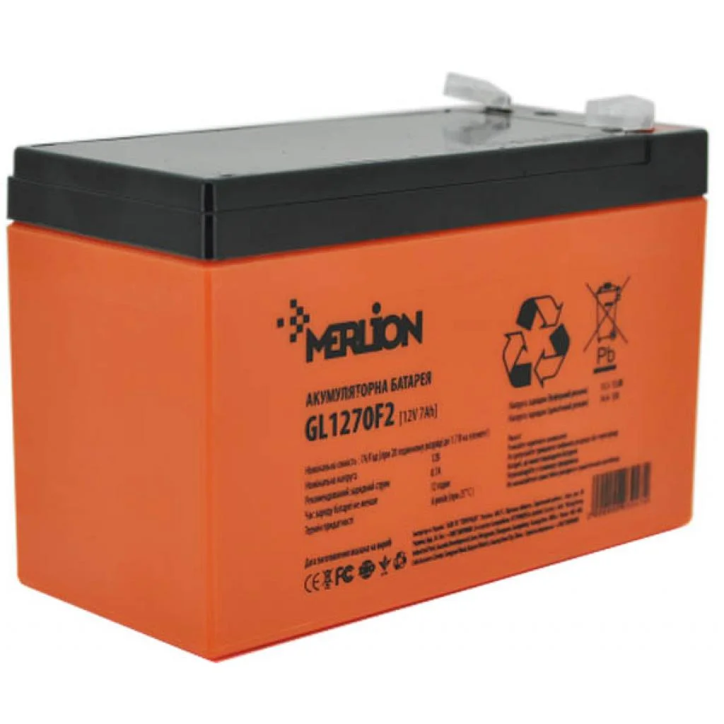 Батарея до ДБЖ Merlion 12V-7Ah GEL (GL1270F2 GEL)