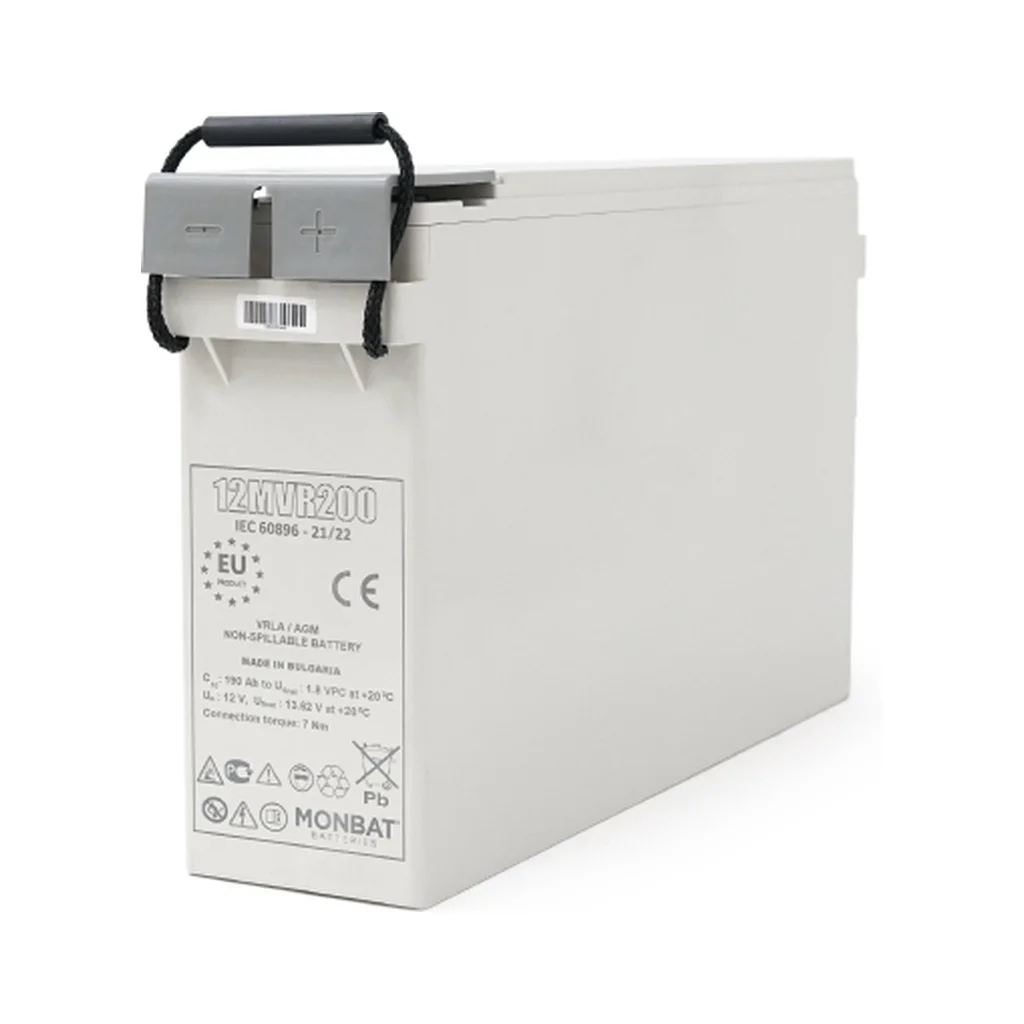 Батарея до ДБЖ MONBAT 12V-200Ah, AGM FRONT TERMINAL (12MVR200)