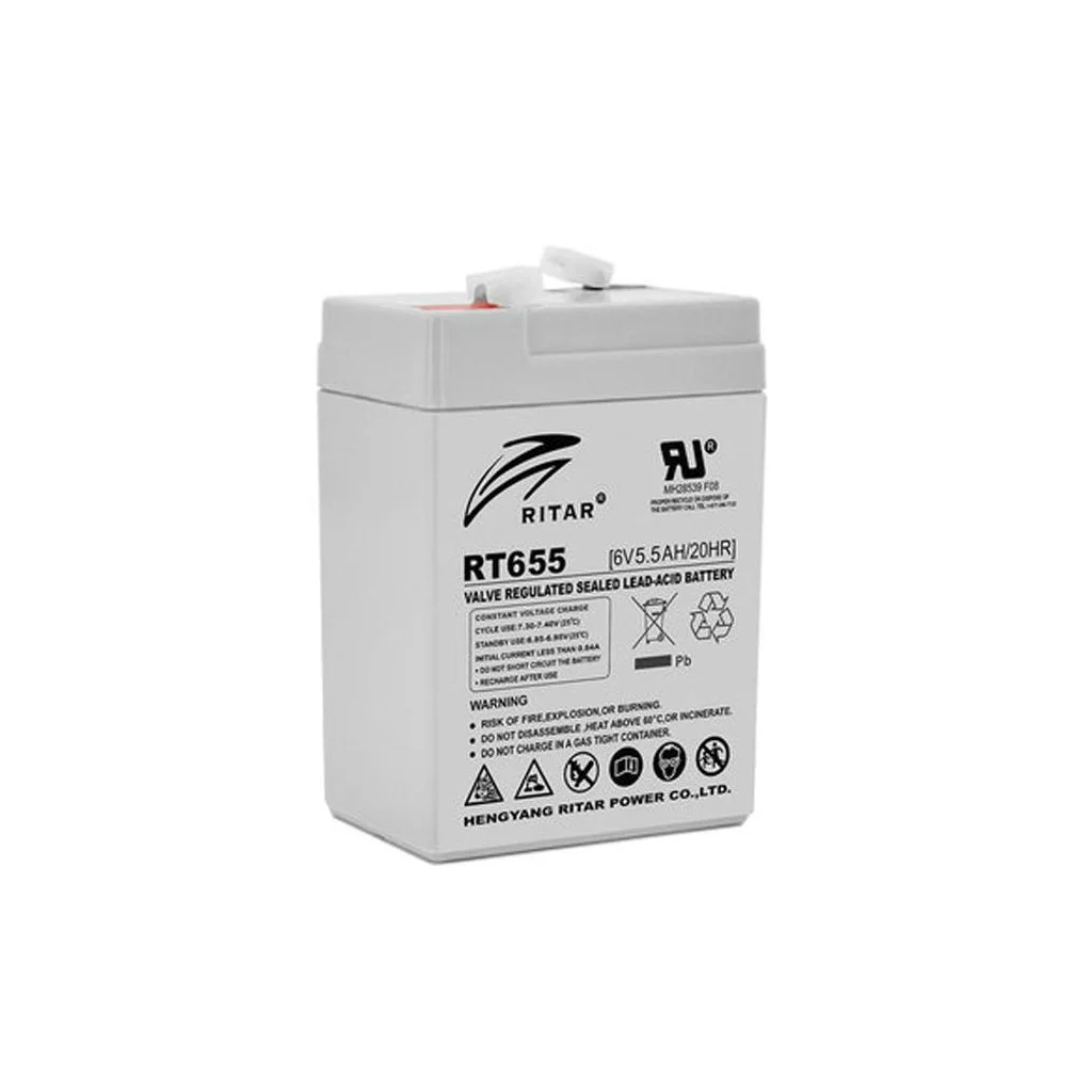 Батарея до ДБЖ Ritar AGM RT655, 6V-5.5Ah (RT655)