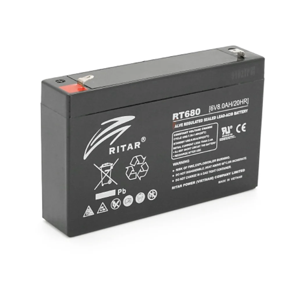 Батарея до ДБЖ Ritar AGM RT680, 6V-8Ah (RT680B)