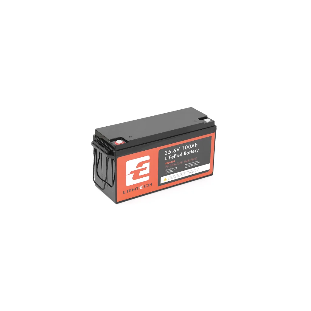 Батарея LiFePo4 LITHTECH 25,6V 100Ah, 2.56k + Bluetooth (TE24100B)