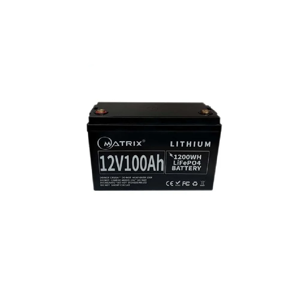 Батарея LiFePo4 Matrix 12.8V-100Ah 1,28kWh (MLR 12100)