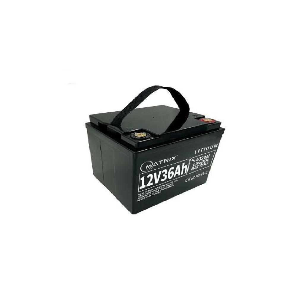 Батарея LiFePo4 Matrix 12.8V-36Ah 486.4Wh (MLR 1236)