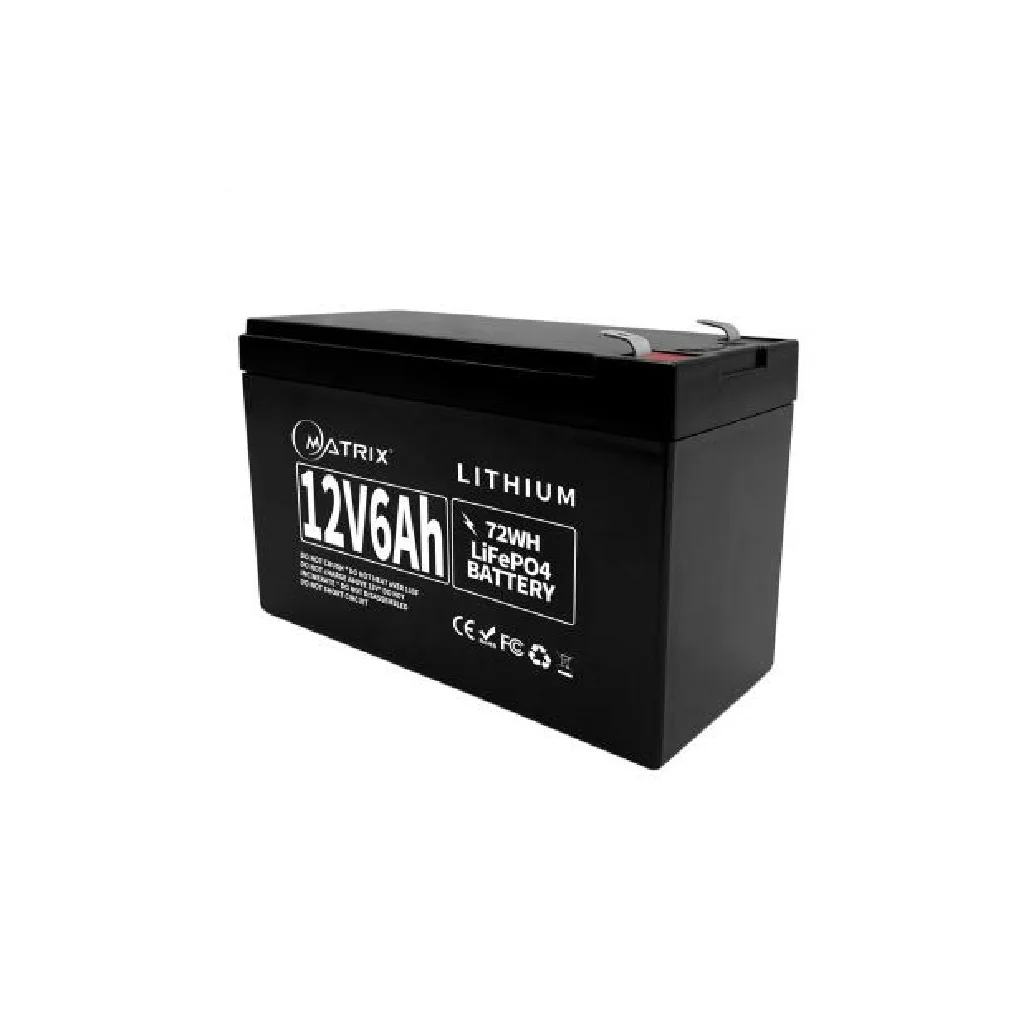 Батарея LiFePo4 Matrix 12.8V-6Ah 89.6Wh (MLR 1206)
