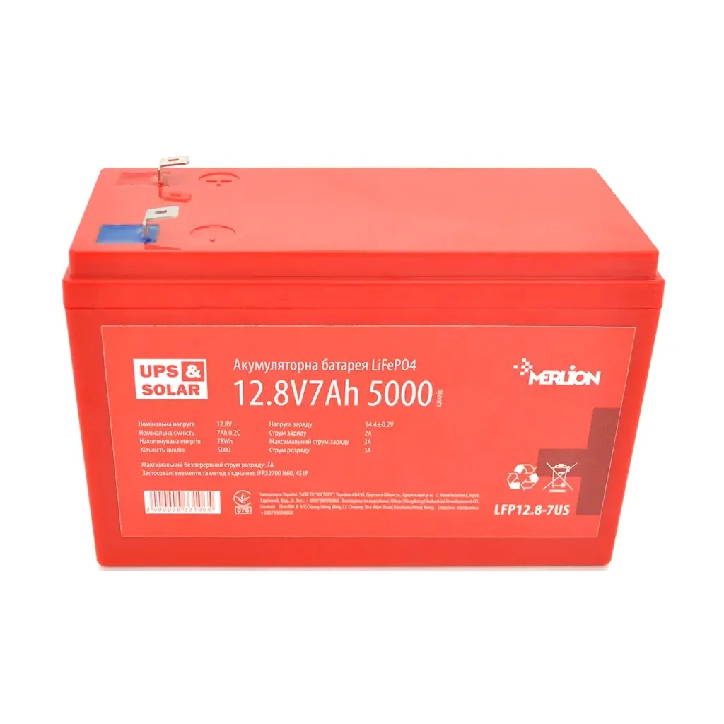 Батарея LiFePo4 Vinga 12.8V 7Ah (LFPB12.8-7)