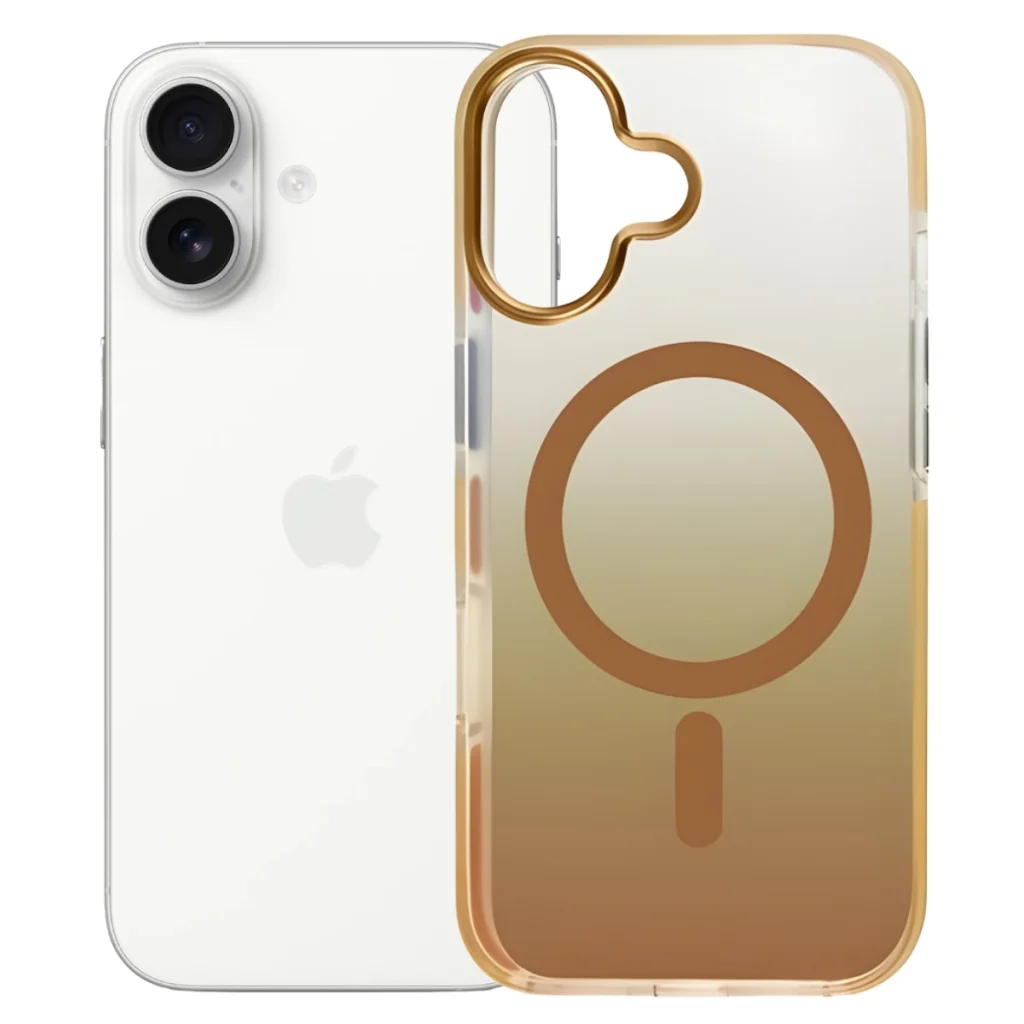 Чохол до мобільного телефона BeCover FIBRA Shock-Proof MagSafe Apple iPhone 17 Gold (715444)