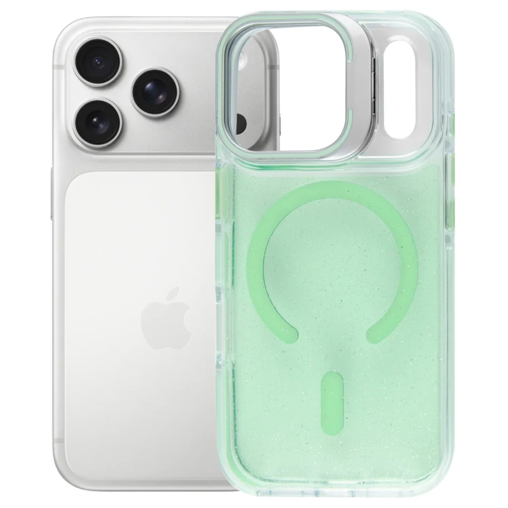 Чохол до мобільного телефона BeCover FIBRA Star Shine MagSafe Apple iPhone 17 Pro Green (715427)