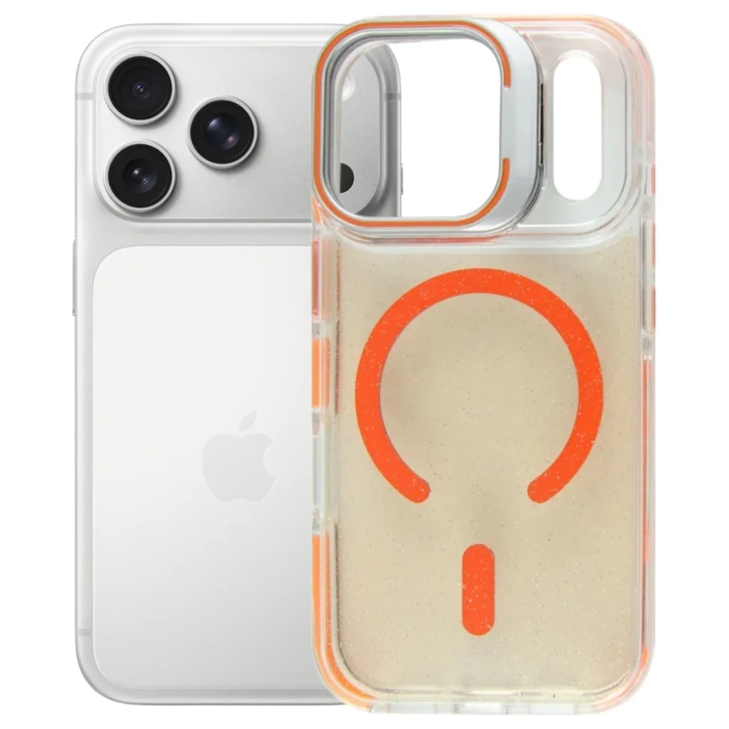 Чохол до мобільного телефона BeCover FIBRA Star Shine MagSafe Apple iPhone 17 Pro Orange (715429)
