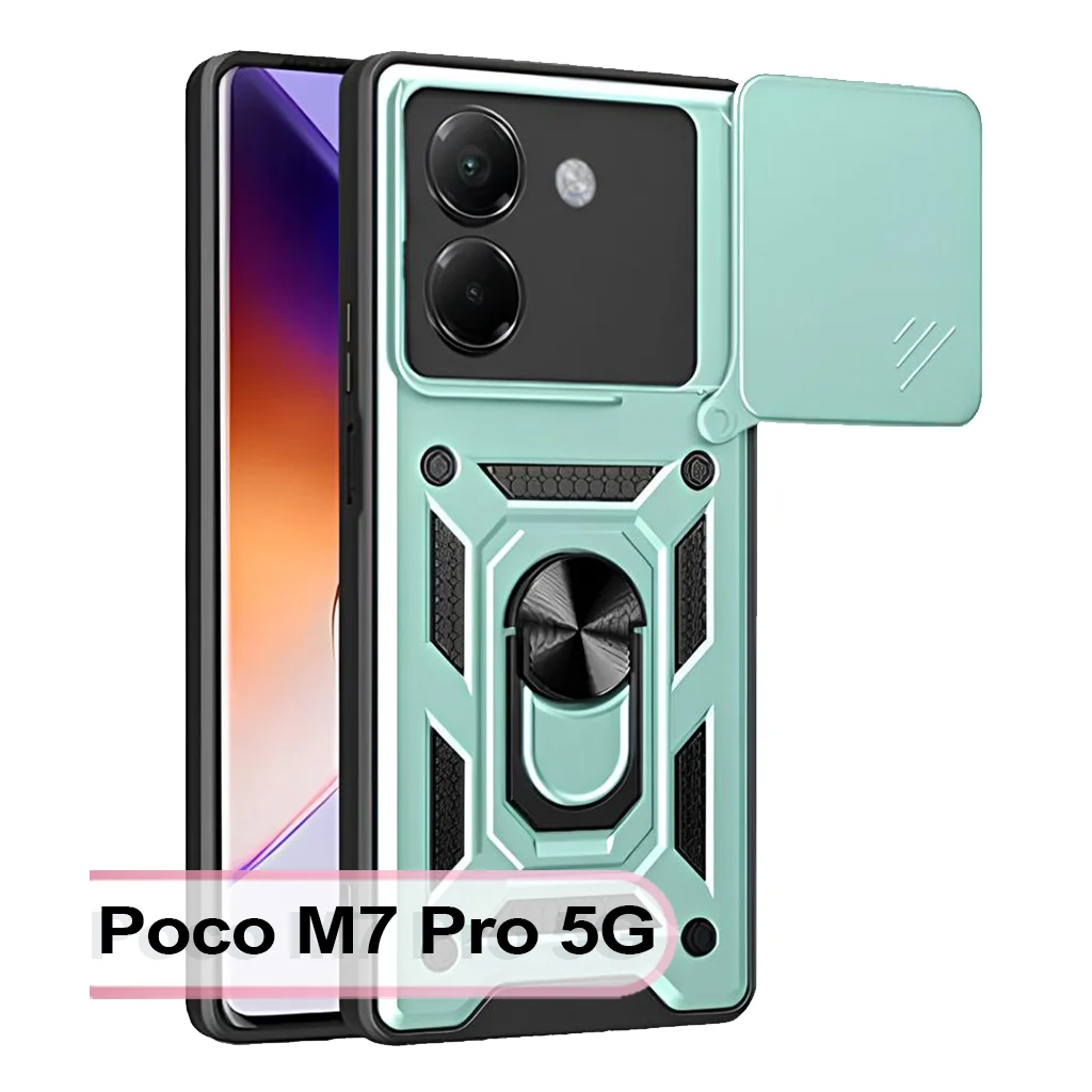 Чохол до мобільного телефона BeCover Military Poco M7 Pro 5G Dark Green (713467)