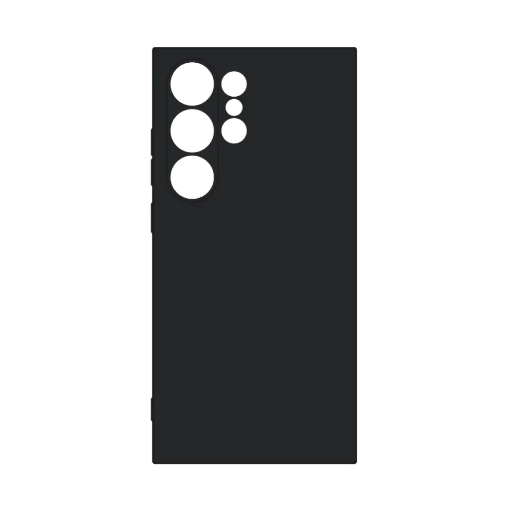 Чохол до мобільного телефона Intaleo Silicone Samsung Galaxy S24 Ultra Black (1283126600425)