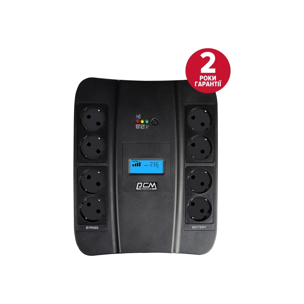Пристрій безперебійного живлення Powercom SPD-750U Schuko