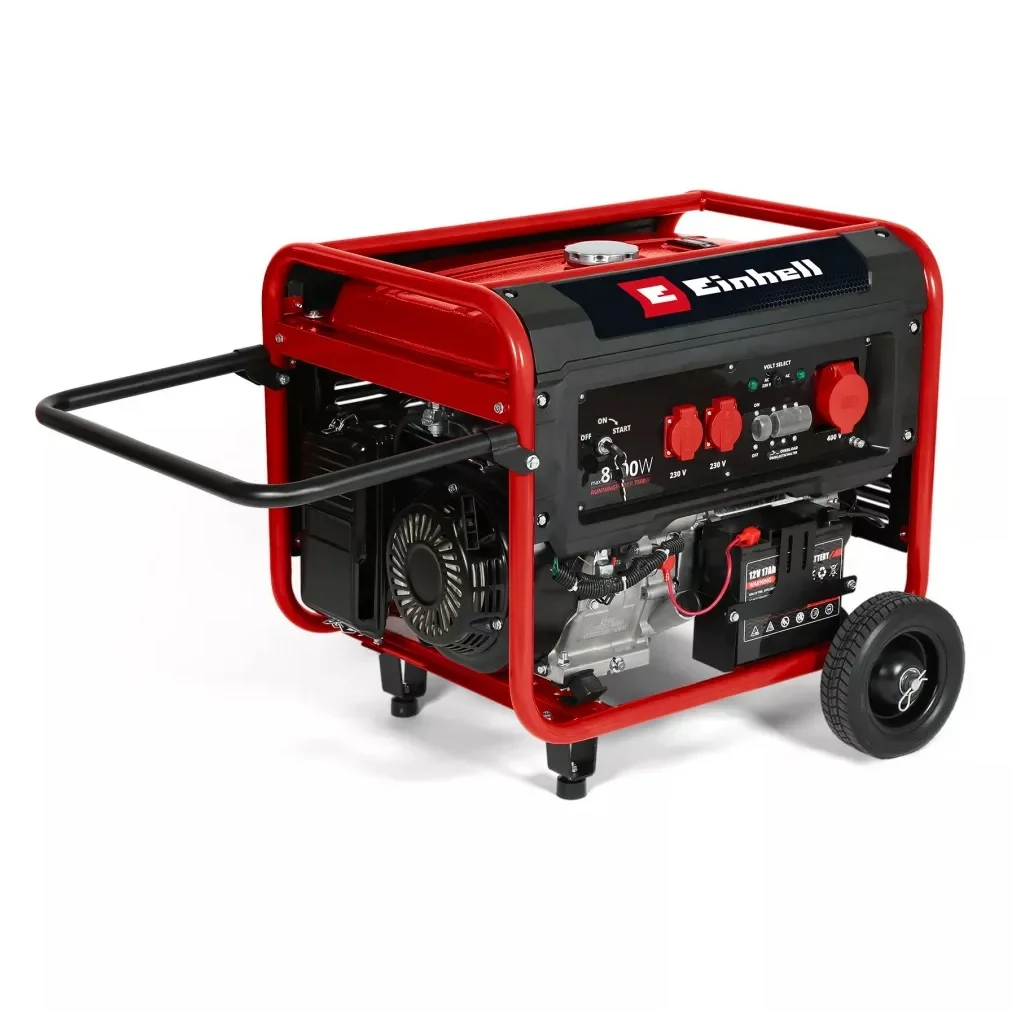 Генератор Einhell TC-PG 8000 3-фазний, 230V/400V, 8.0кkW, електростартер, AVR 25л (4152640)