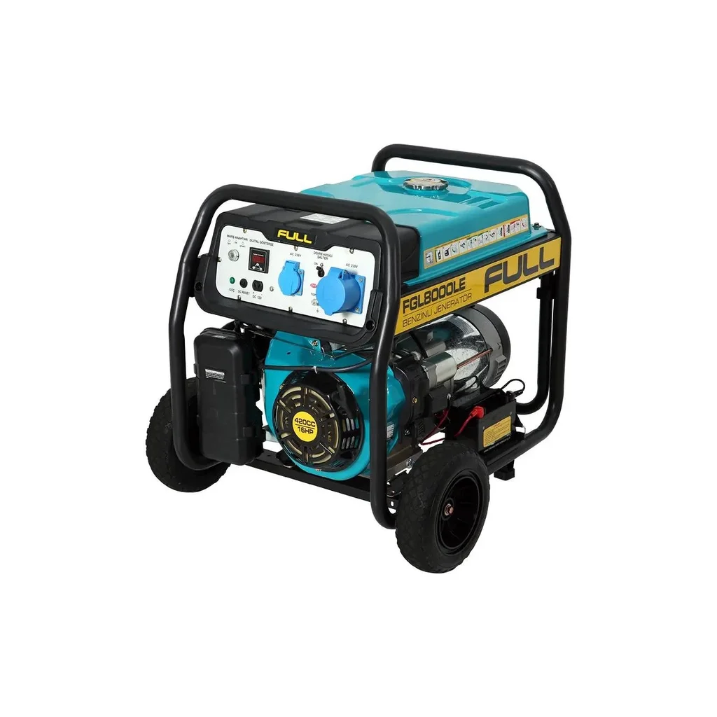 Генератор FULL FGL 8000LE, 50Hz, 8.1kVA/6.5kW, бак 28 л, ручний/стартер (FGL 8000LE)