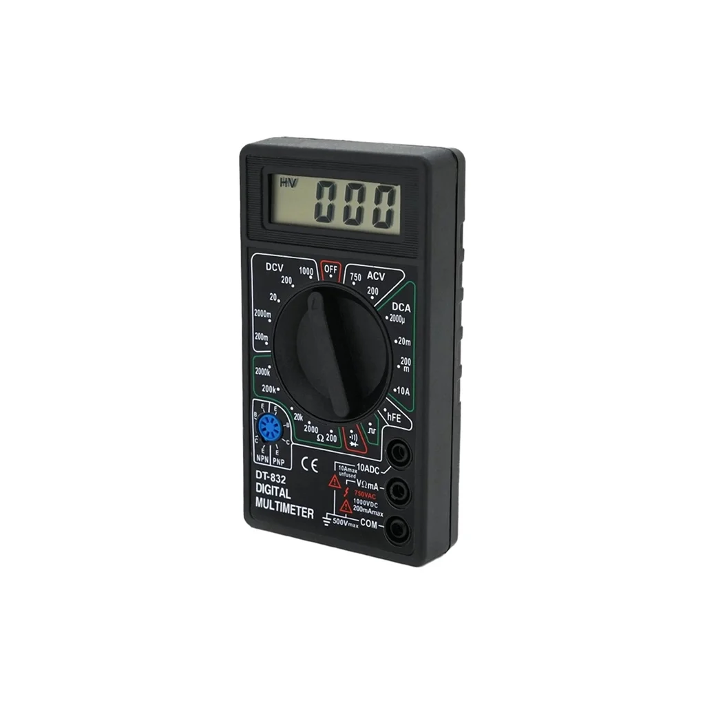 Цифровий мультиметр Voltronic DT-832, V, A, R, Q100 (DT-832)