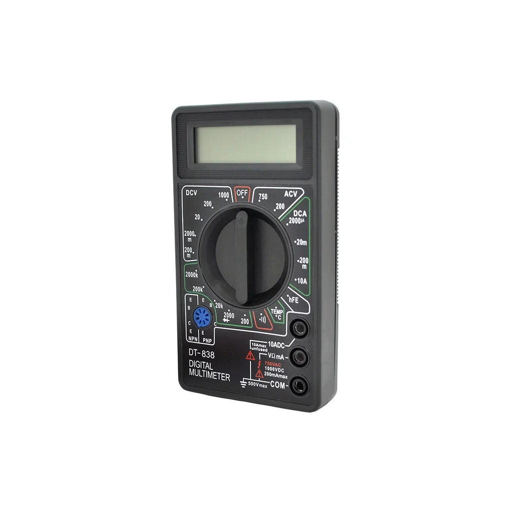Цифровий мультиметр Voltronic DT-838, V, A, R , T, Q60 (DT-838)