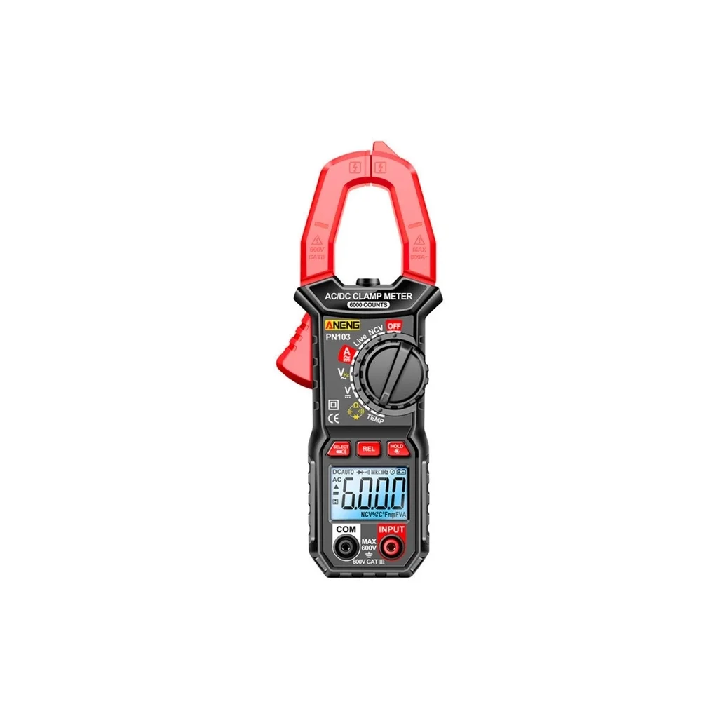 Токові кліщі ANENG PN103 V (AC/DC), A (AC/DC), Ω, C, Hz (NCV, True RMS) (PN103)